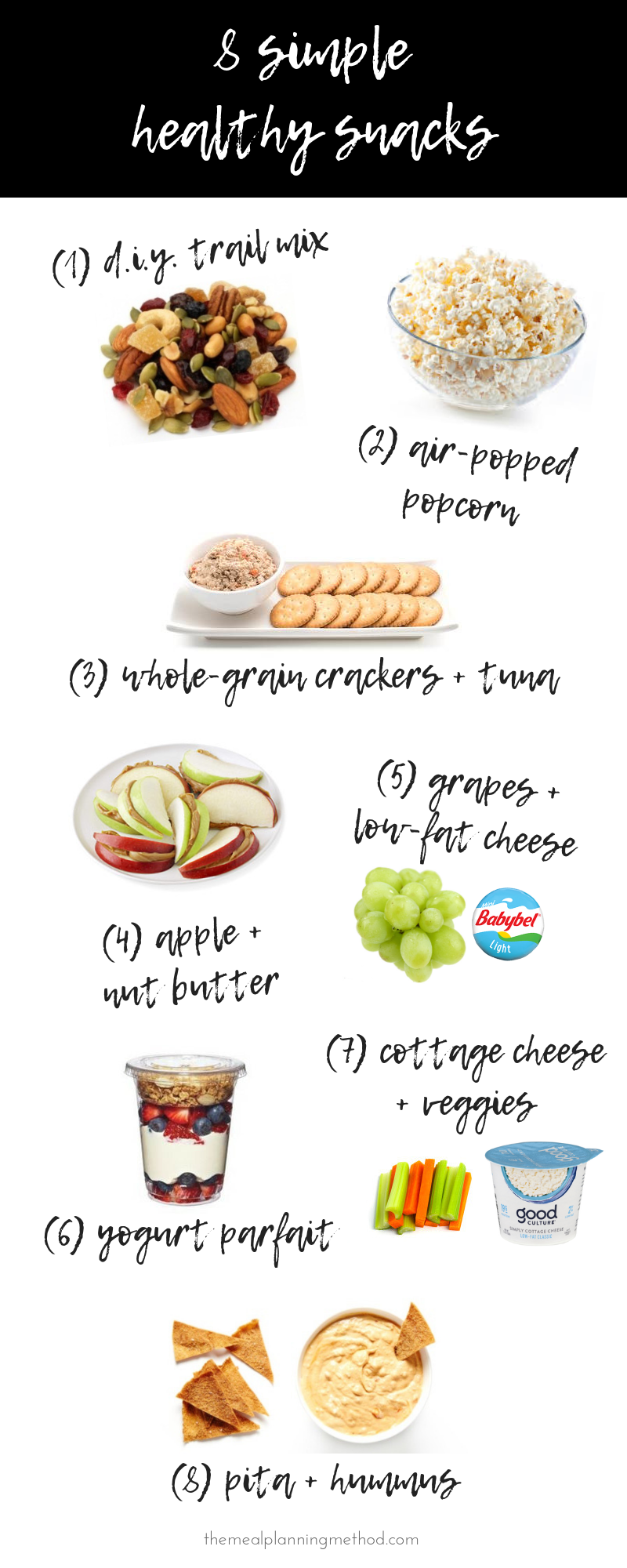 simple healthy snacks you probably already have at home - The Meal Planning  Method